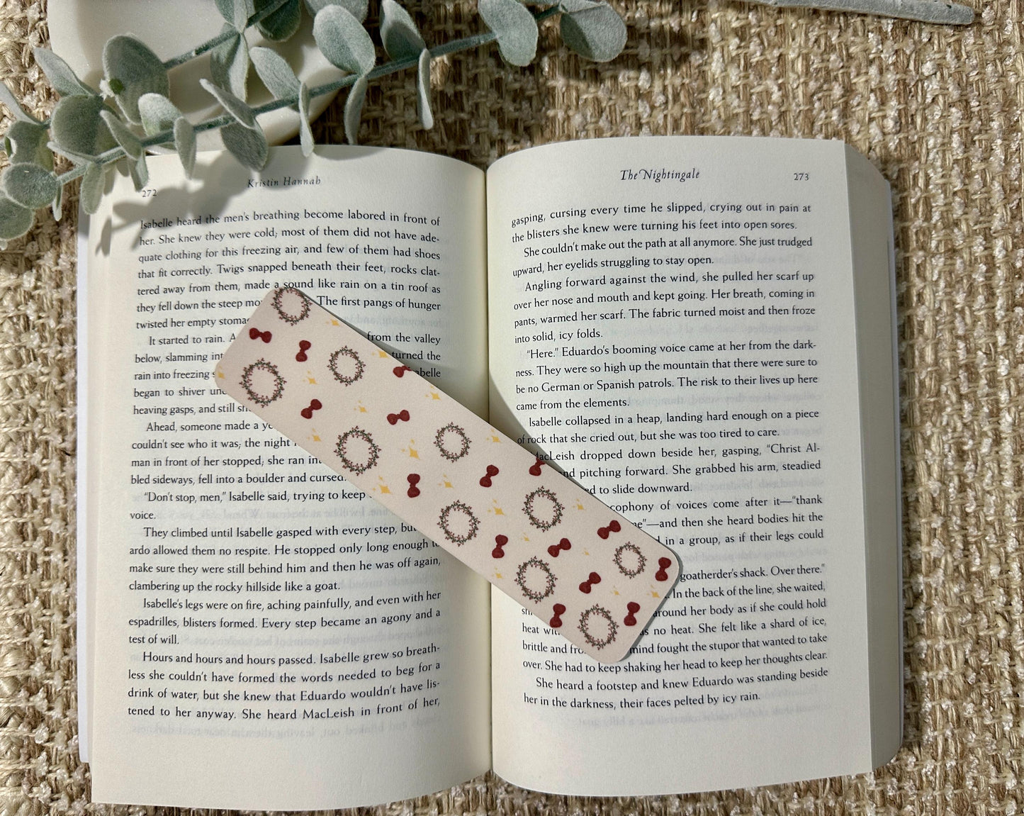 Christmas Wreath Bookmark