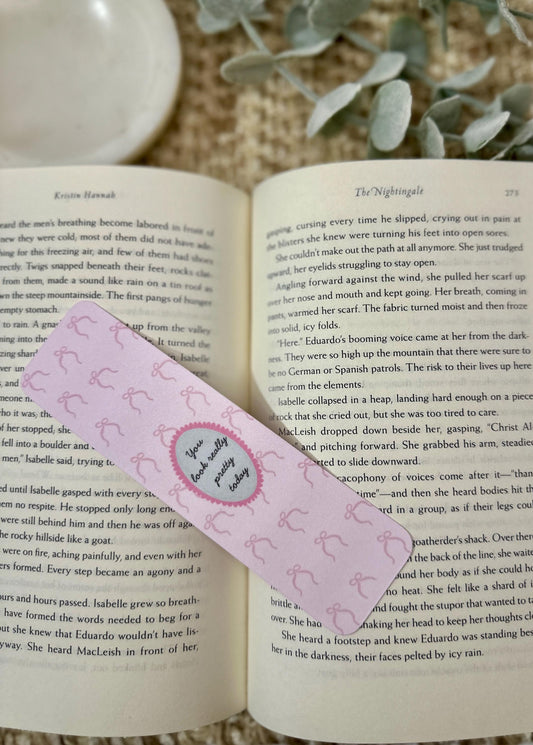 Pink Bow Positive Affirmation Bookmark
