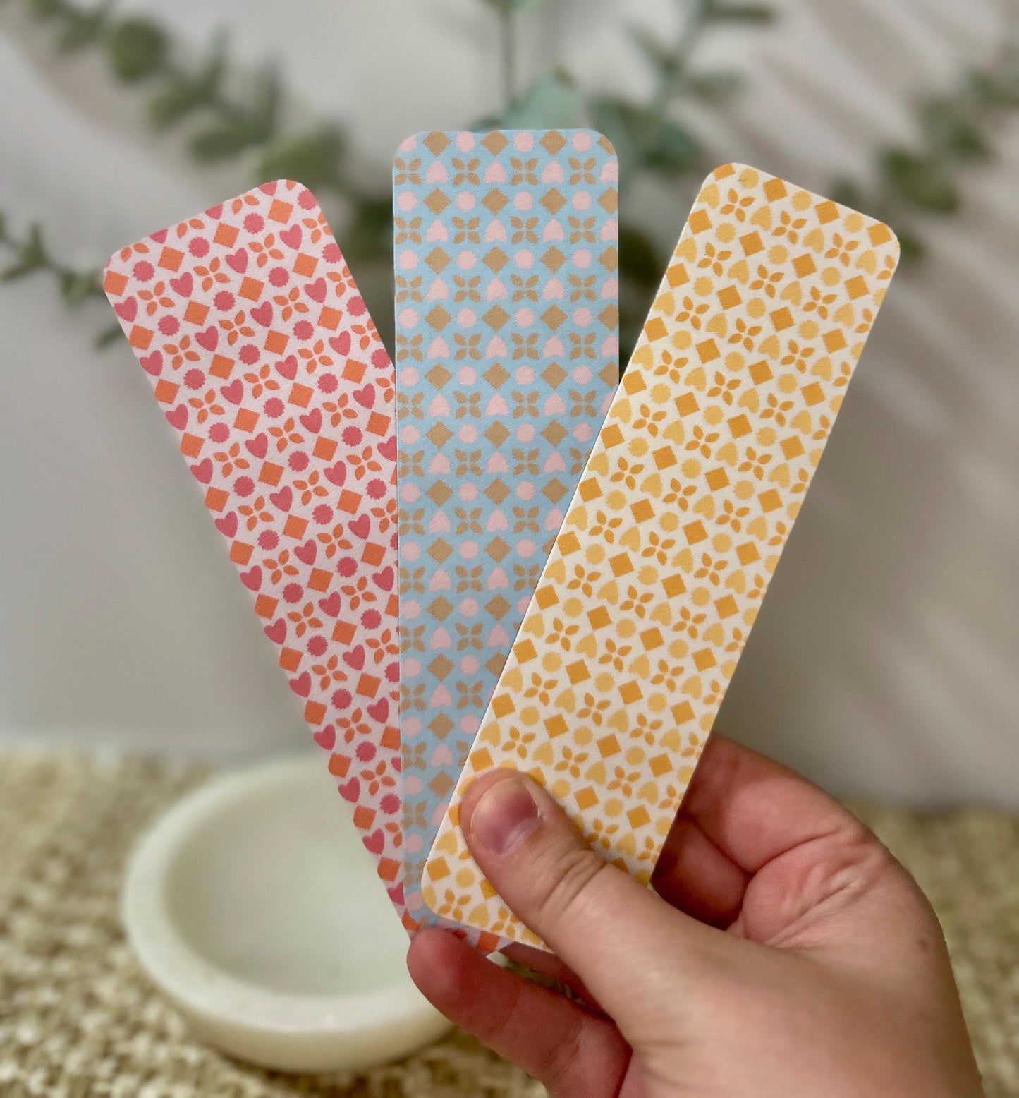 Pastel Geometric Bookmark