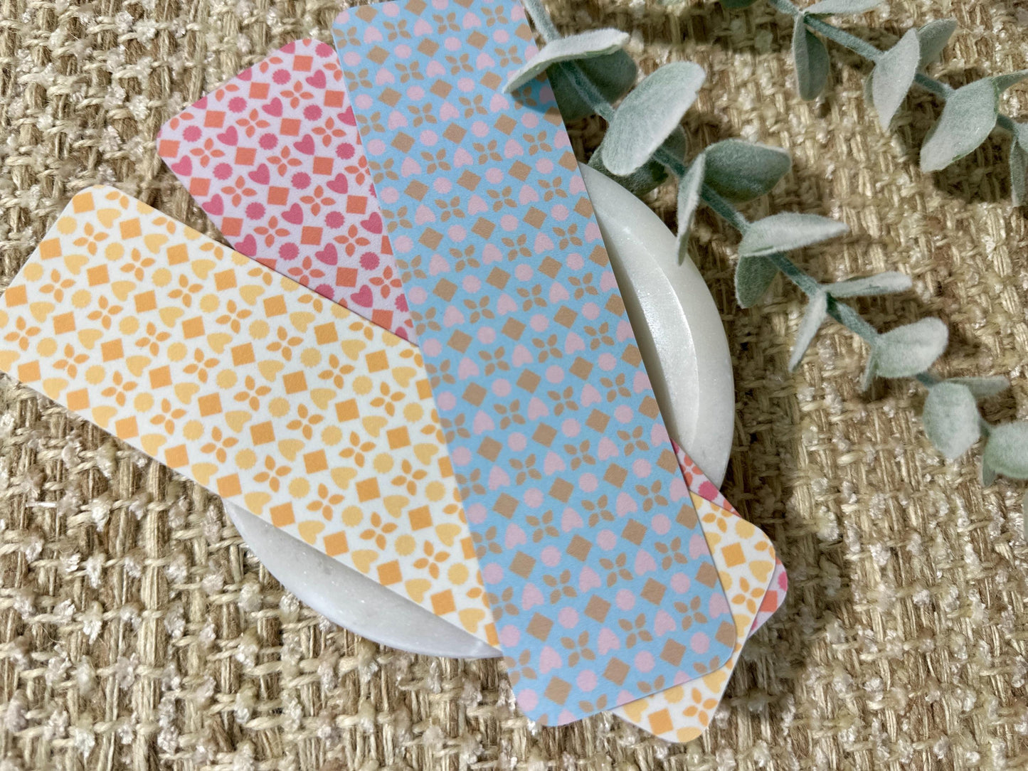 Pastel Geometric Bookmark