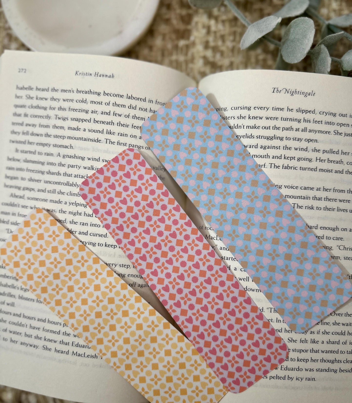 Pastel Geometric Bookmark