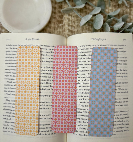 Pastel Geometric Bookmark