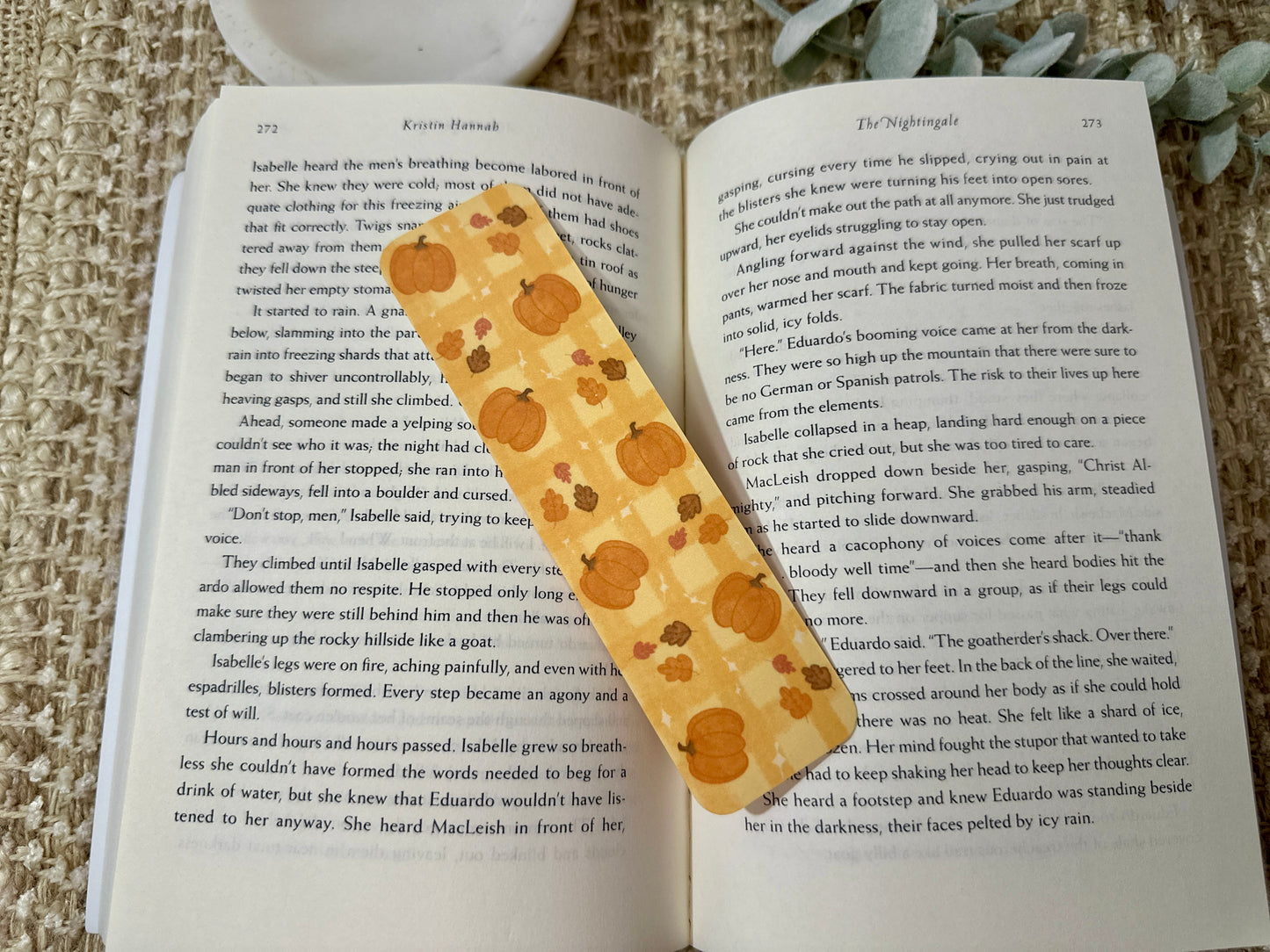 Pumpkin Fall Bookmark | Cute Autumn Reading Accessory