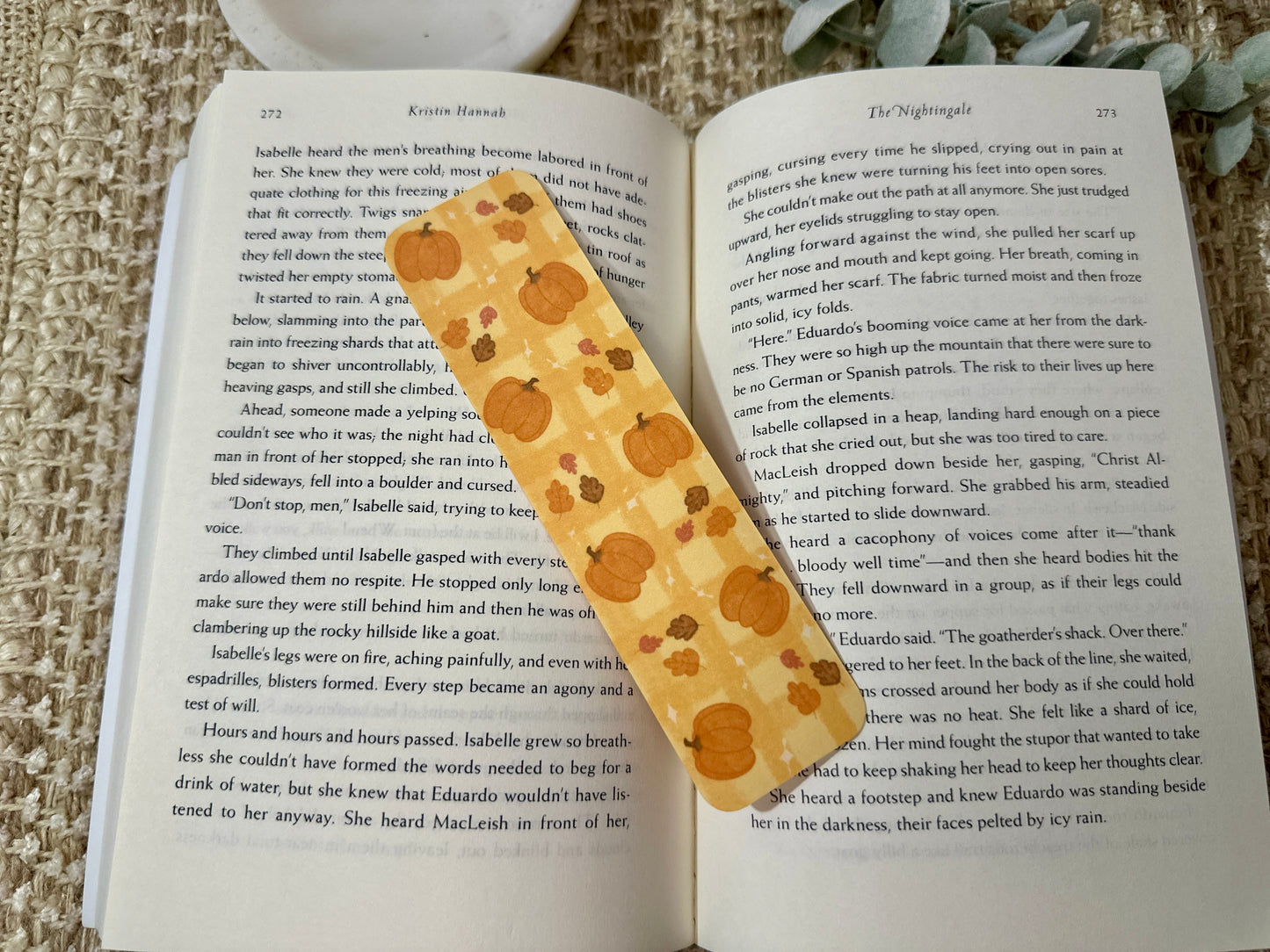 Pumpkin Fall Bookmark | Cute Autumn Reading Accessory