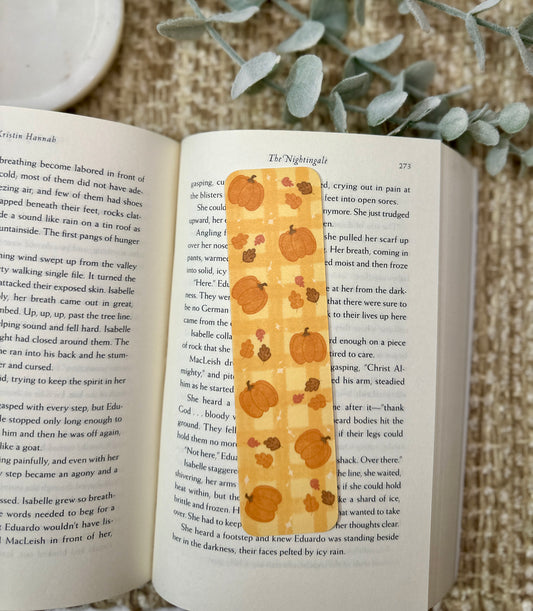 Pumpkin Fall Bookmark | Cute Autumn Reading Accessory